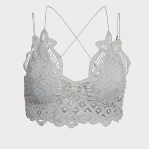 SOLD •Free People Adella Bralette • Light Grey